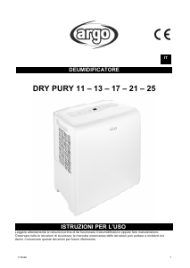 Manuale Argo Dry Pury 13 Deumidificatore