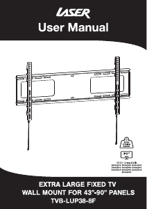 Manual Laser TVB-LUP38-8F Wall Mount