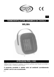 Manuale Argo Wilma Termoventilatore