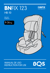 Manual de uso BQS BN FIX 123 Asiento para bebé