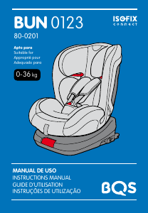 Manual de uso BQS BUN 0123 Asiento para bebé