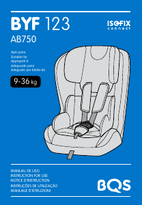 Manual de uso BQS BY FIX 123 Asiento para bebé