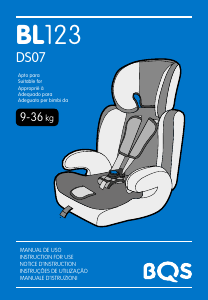 Manual de uso BQS BL 123 Asiento para bebé