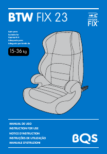 Manual BQS BTW FIX 123 Cadeira auto