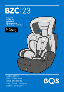 Manual de uso BQS BZC 123 Asiento para bebé