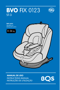 Manual BQS BVO FIX 0123 Car Seat