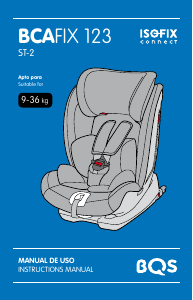 Manual de uso BQS BCA FIX 123 Asiento para bebé
