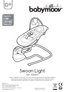 Manual Babymoov A055017 Swoon Light Șezlong balansoar