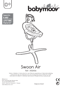 Manual Babymoov A012436 Swoon Air Espreguiçadeira para bebê