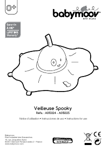 Mode d’emploi Babymoov A015025 Spooky Veilleuse
