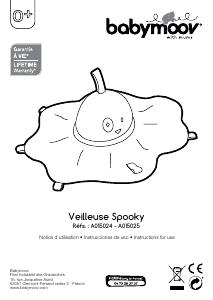 Mode d’emploi Babymoov A015024 Spooky Veilleuse