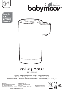 Manual de uso Babymoov A002301 Milky Now Dispensador de agua