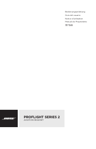 Manual Bose ProFlight Series 2 Auscultador com microfone