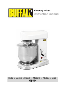 Manual Buffalo GJ464 Batedeira com taça