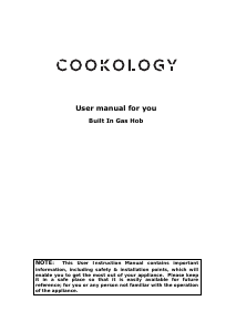 Handleiding Cookology GH306SS Kookplaat