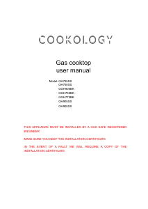 Handleiding Cookology GGH755BK Kookplaat
