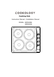 Handleiding Cookology SEP602BK Kookplaat