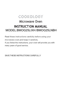Manual Cookology BMOG25LIXH Microwave