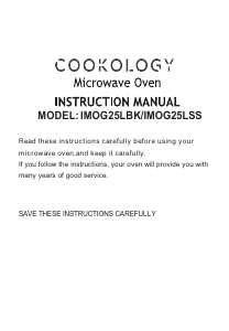 Manual Cookology IMOG25LBK Microwave