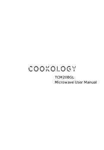 Manual Cookology TCM20BGL Microwave