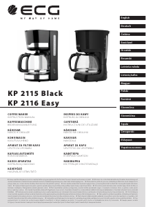 Εγχειρίδιο ECG KP 2116 Easy Μηχανή καφέ