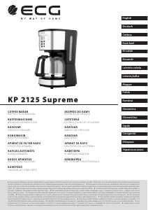 Εγχειρίδιο ECG KP 2125 Supreme Μηχανή καφέ
