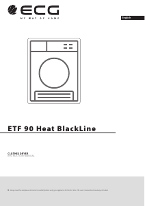 Manual ECG ETF 90 Heat BlackLine Dryer