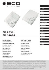 Instrukcja ECG ED 8036 Koc elektryczny