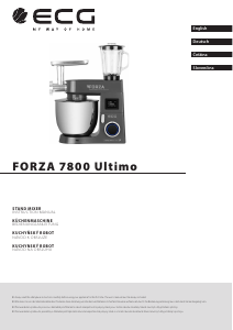 Manuál ECG Forza 7800 Ultimo Kuchyňský robot