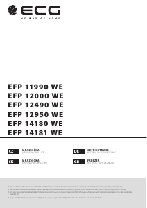 Bedienungsanleitung ECG EFP 11990 WE Gefrierschrank