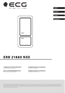 Návod ECG ERB 21880 NXE Chladnička s mrazničkou