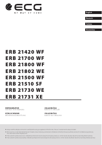 Handleiding ECG ERB 21731 XE Koel-vries combinatie