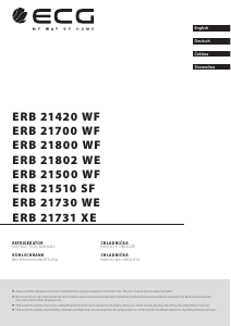 Manual ECG ERB 21730 WE Fridge-Freezer