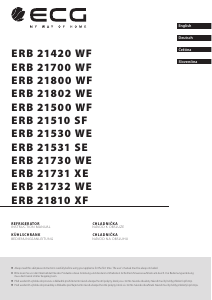 Bedienungsanleitung ECG ERB 21531 SE Kühl-gefrierkombination