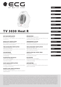 Handleiding ECG TV 3030 Heat R Kachel