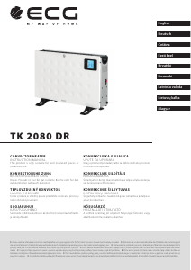 Használati útmutató ECG TK 2080 DR Hősugárzó