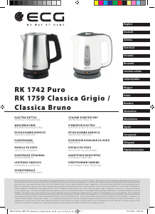 Handleiding ECG RK 1759 Classica Grigio Waterkoker