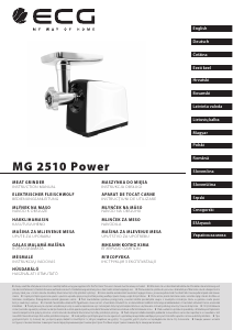 Vadovas ECG MG 2510 Power Mėsmalė