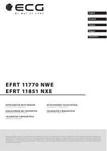 Handleiding ECG EFRT 11770 NWE Koelkast