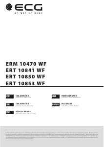 Handleiding ECG ERT 10853 WF Koelkast