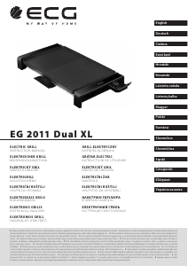 Bedienungsanleitung ECG EG 2011 Dual XL Tischgrill