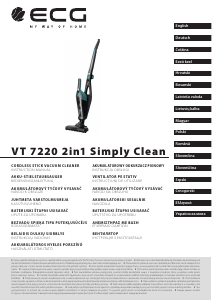 Посібник ECG VT 7220 2in1 Simply Clean Пилосос