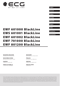 Návod ECG EWF 801200 BlackLine Práčka