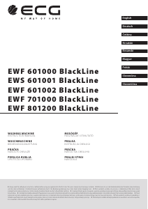 Bedienungsanleitung ECG EWS 601001 BlackLine Waschmaschine