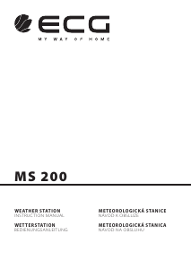 Manual ECG MS 200 Weather Station