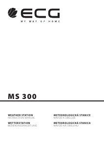 Bedienungsanleitung ECG MS 300 Wetterstation