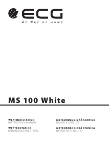 Manuál ECG MS 100 Meteostanice