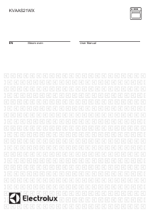 Handleiding Electrolux KVAAS21WX Oven