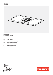 Manual de uso Franke FMA 839 HI Placa