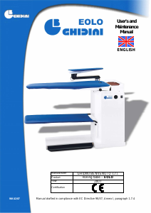 Manual Ghidini Eolo Ironing System